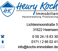 Henry Koch - Immobilien + Hausverwaltung + Finanzierung